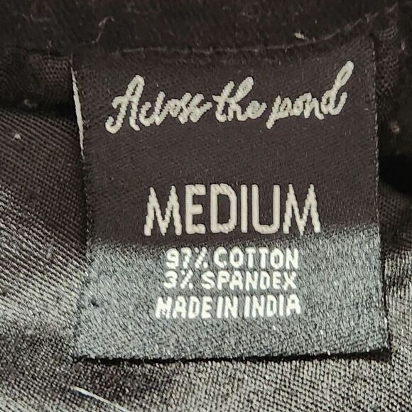 Across the pond Pants For Mens Size Medium Black Joggers - Picture 13 of 14